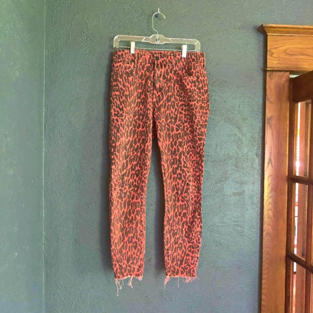 🔥 MOTHER High Waisted Looker Ankle Fray jeans, size 29